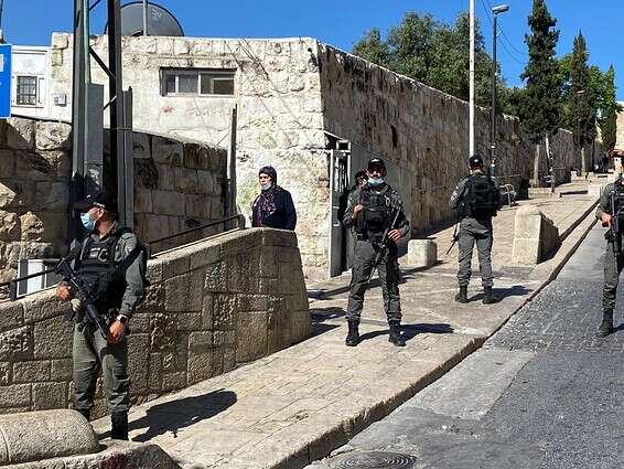 כוחות מג"ב במקום האירוע // צילום: שלמה מור